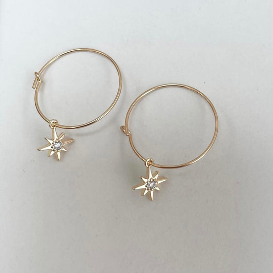 'Starla' Star Earrings