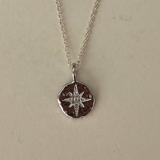 Phoebe silver star pendant necklace