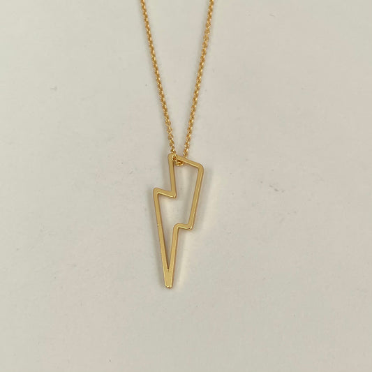 'Storm' Gold bolt necklace