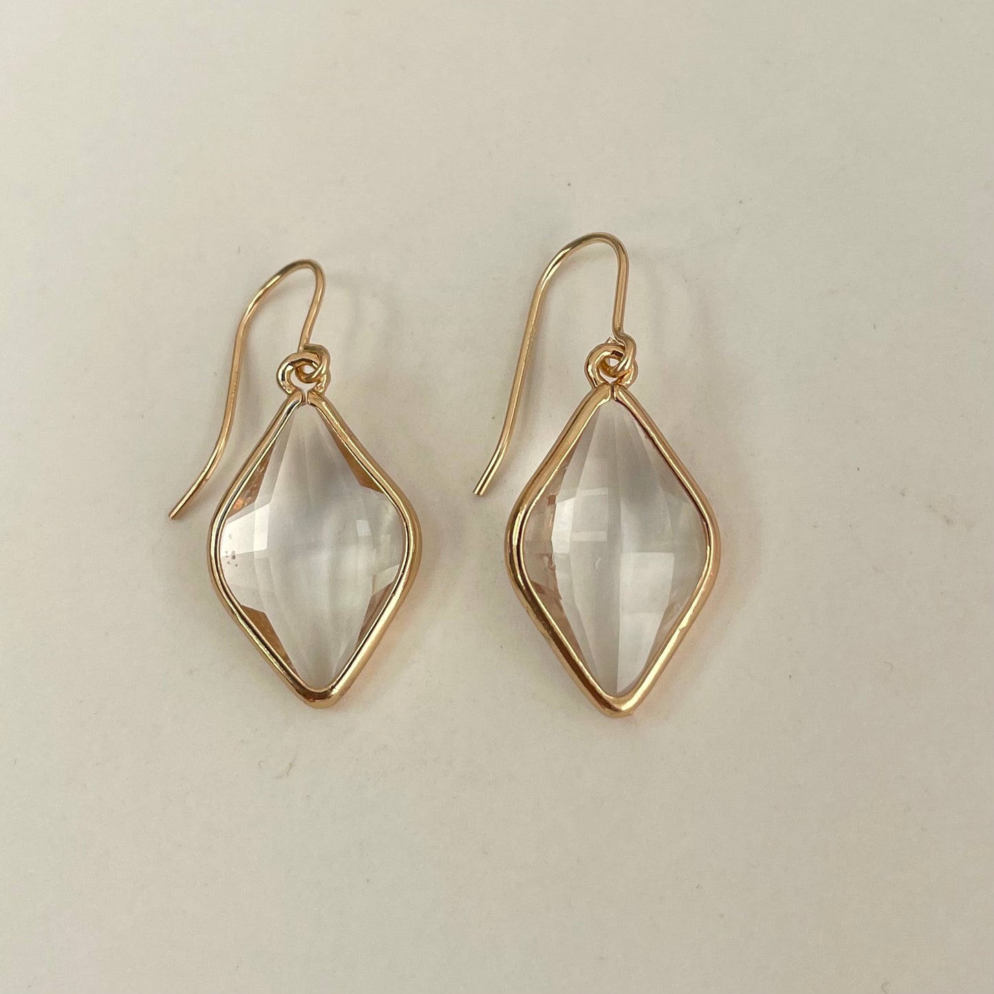 'Wren' diamond shaped earrings