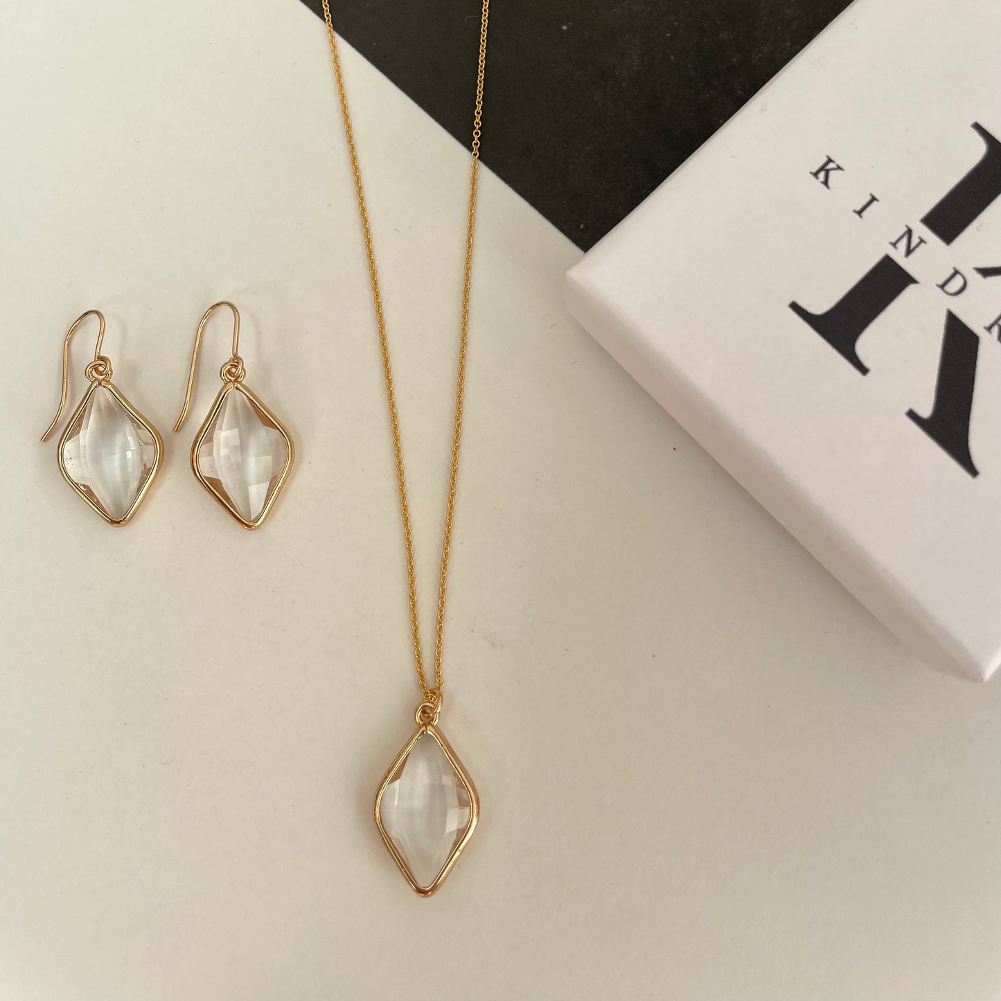'Wren' Diamond shaped Necklace